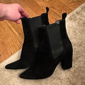 Steve Madden Black Ankle Booties